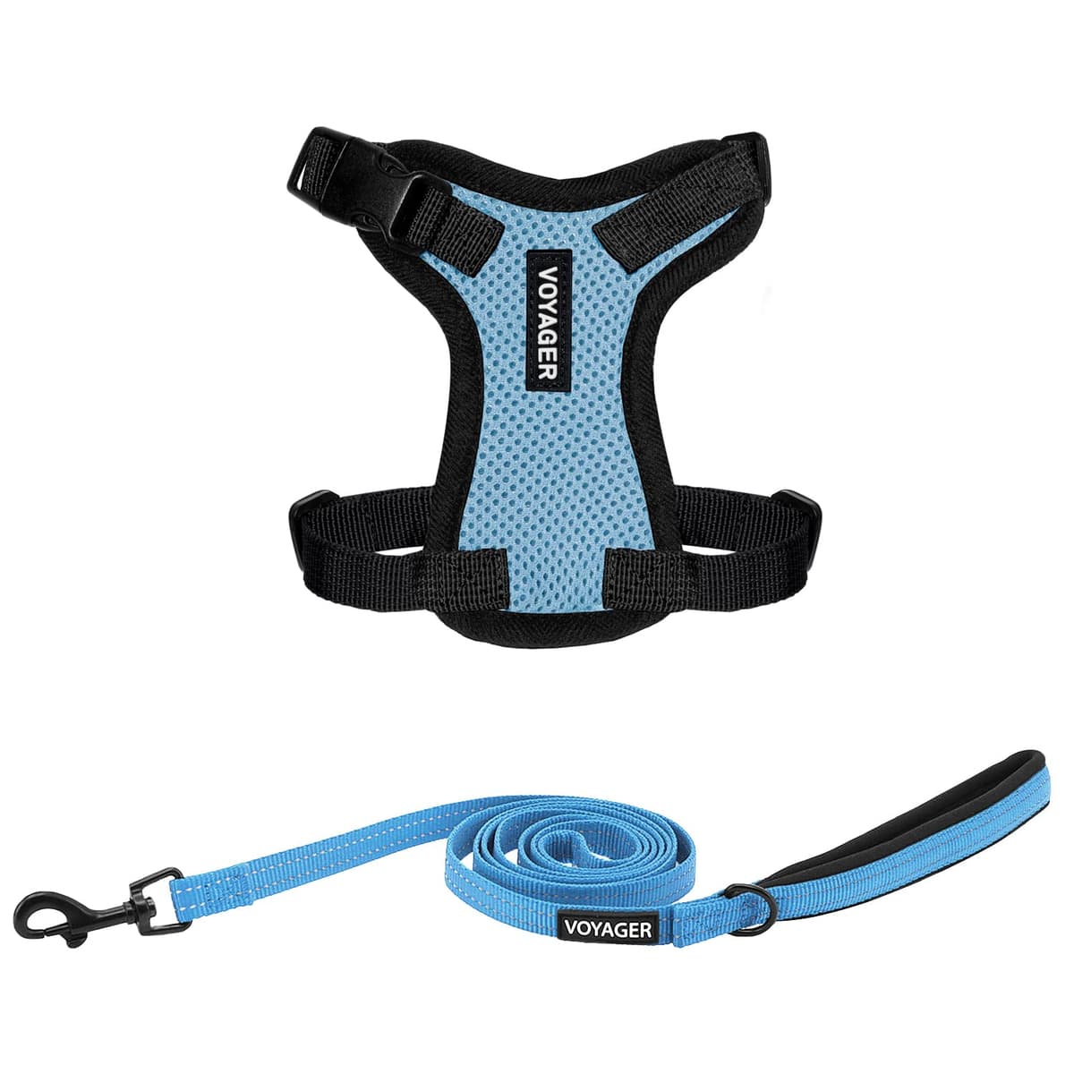 Best Pet Supplies Voyager Step-in Lock Pet Harness – All Weather Mesh, Adjustable Step in Harness for Cats and Dogs Turquoise (Matching Trim), XL (Chest: 22-36") — view 106