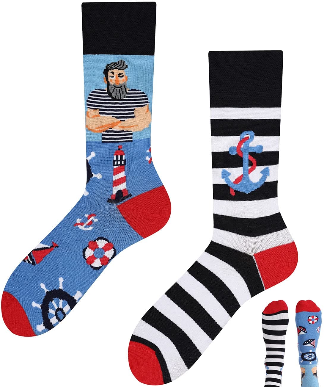 Todo Calcetines Divertidos Hombre y Mujer, Calcetines Fantasia con Motivo, de Colores — view 47