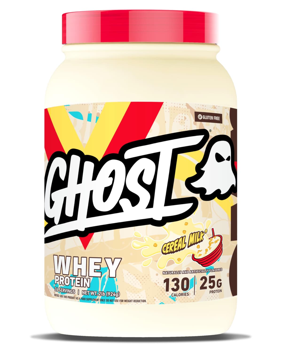 GHOST Whey Protein Powder, Nutter Butter - 2LB, 26G of Protein - Whey Protein Blend - ­Post Workout Fitness & Nutrition Shakes, Smoothies, Baking & Cooking - Cookie Pieces Inside — view 7