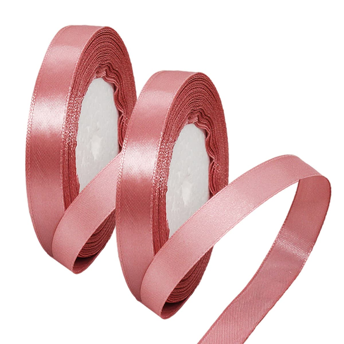 40mm Wide White Ribbon Thick Wedding Car Ribbon 22m, 1.5 inch Thick White Satin Ribbon for Gift Wrapping Wedding Car Christmas Birthday Cake Hair Bow Florist Bouquet Crafts Decorations — view 133
