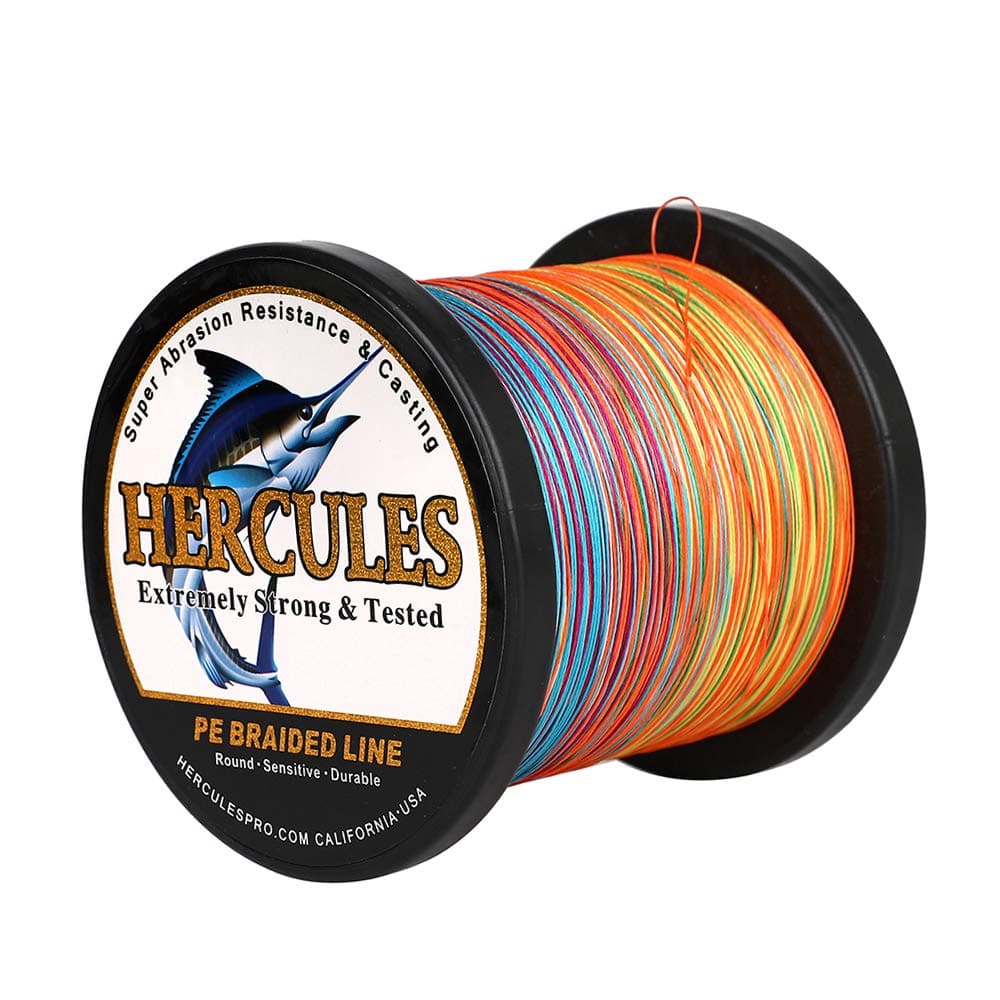 Hercules Sedal Trenzado de 8 Hilos, 100-2000 m, 10-300 LB, Súper Suave, Polietileno, Multifilamento Hilo Trenzado de Pescar en el mar y en el Agua