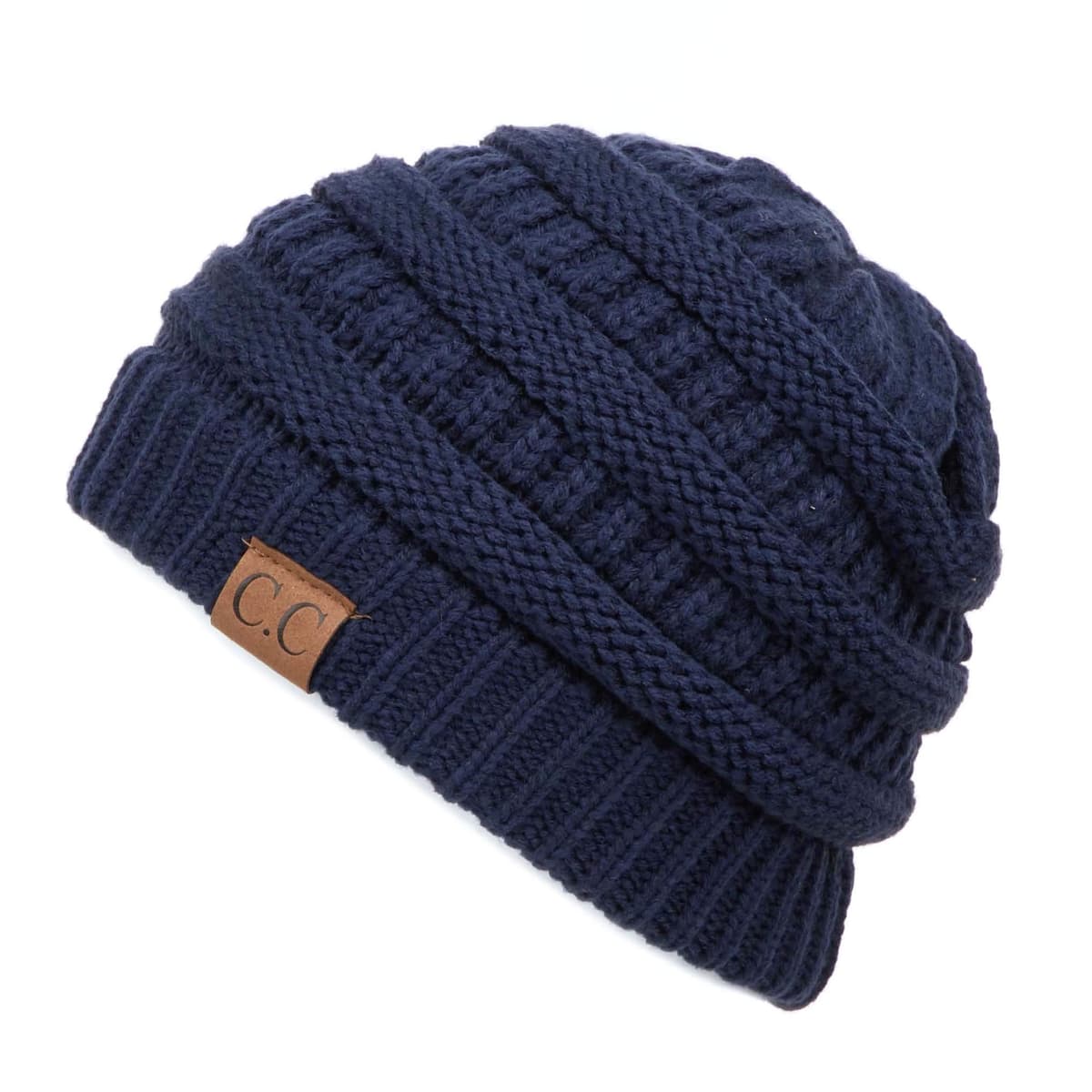 Warm Chunky Soft Stretch Cable Knit Beanie Skully — view 83