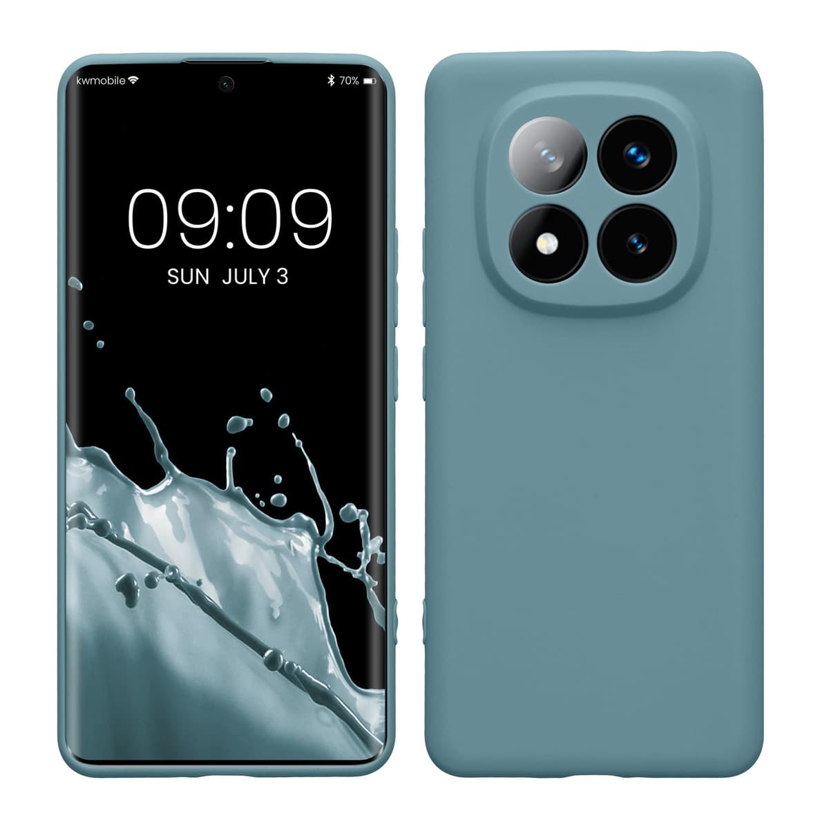kwmobile Carcasa Compatible con Xiaomi Redmi Note 14 Pro 5G / Poco X7 Funda - Funda Ultrafina de TPU con Bordes elevados - Lavanda Metalizado — view 112