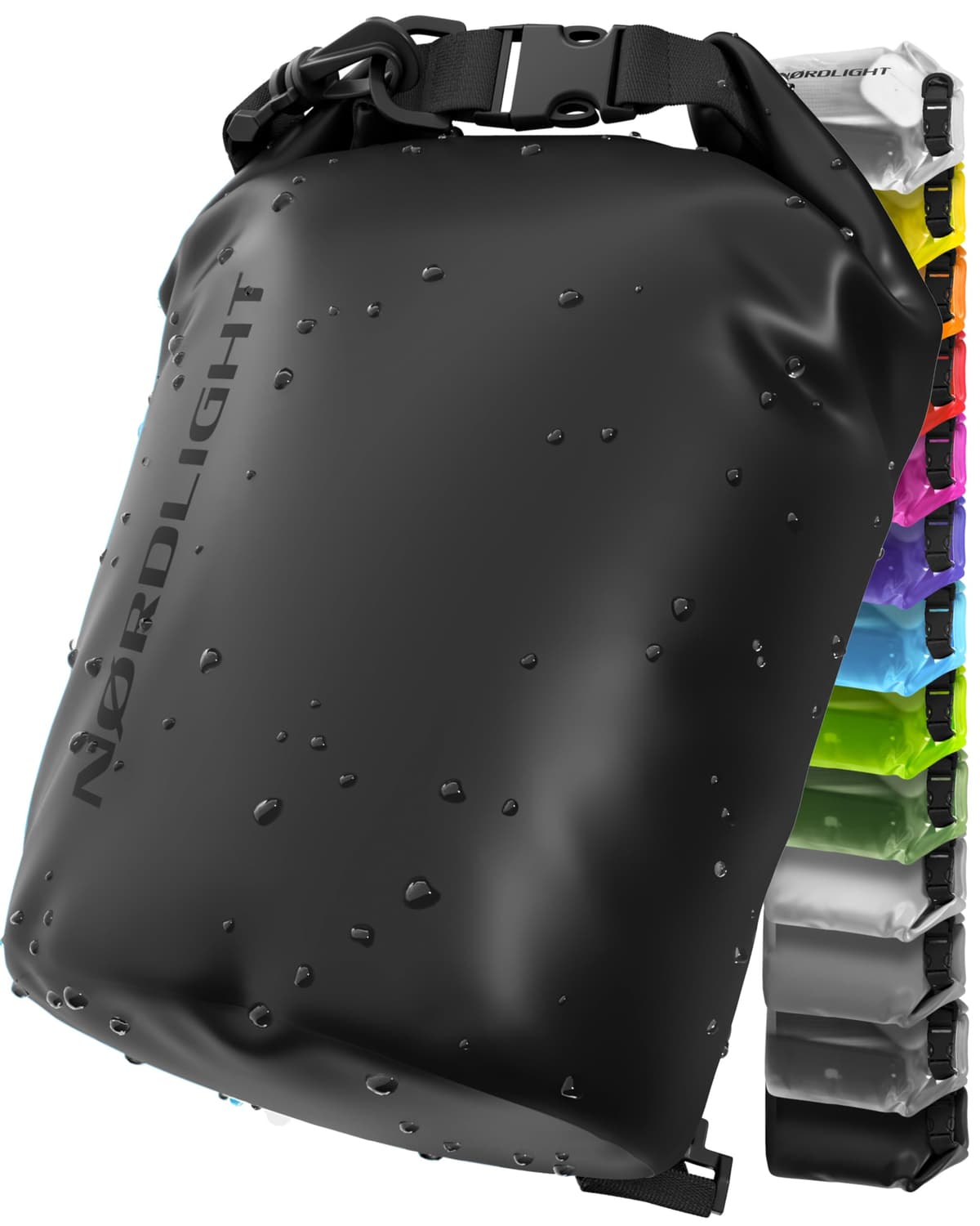 Nordlight Mochila Impermeable Roll Top 25L - Hybrid 25" | Bolsa Seca Con Compartimento Para Portátil De 15 Pulgadas, Bolsillos Exteriores E Interiores, Sistema De Transporte Acolchado — view 20