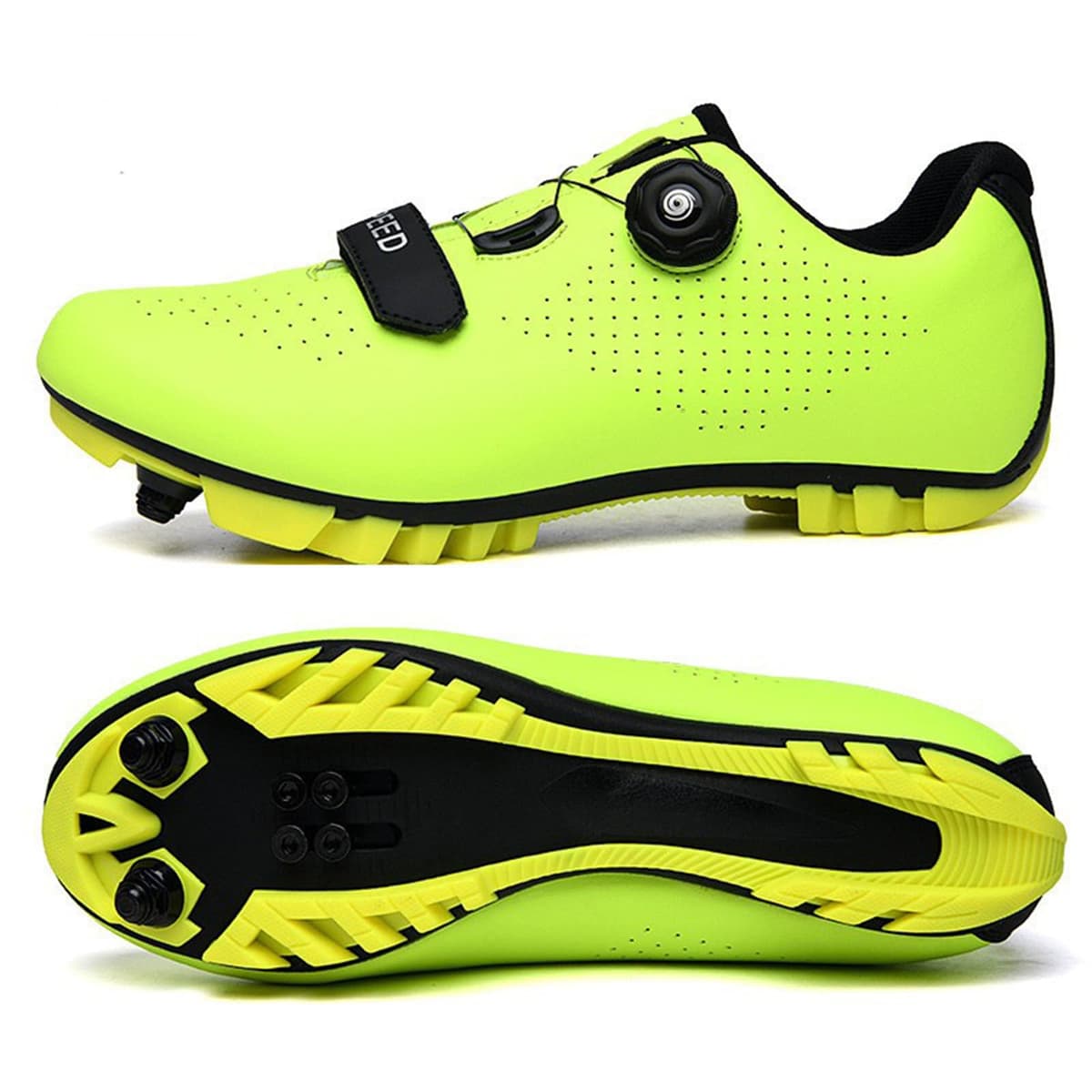 Hixingo Zapatilla de Ciclismo Hombre, Zapatos Bicicleta de Montaña Exterior MTB Compatibles con SPD Lock System, Zapatillas de Ciclismo Unisex Adulto Respirables — view 5