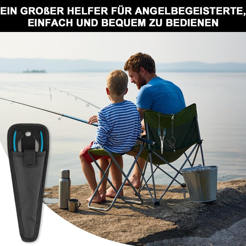 Fyfjur Alicates Pesca, Multifuncional Acero Inoxidable Alicates De Pesca Y Tijeras Pesca, Juego De Alicates De Pesca con 2 Cuerdas De Seguridad Y 1 Bolsa De Almacenamiento, Pesca Accesorios — view 6