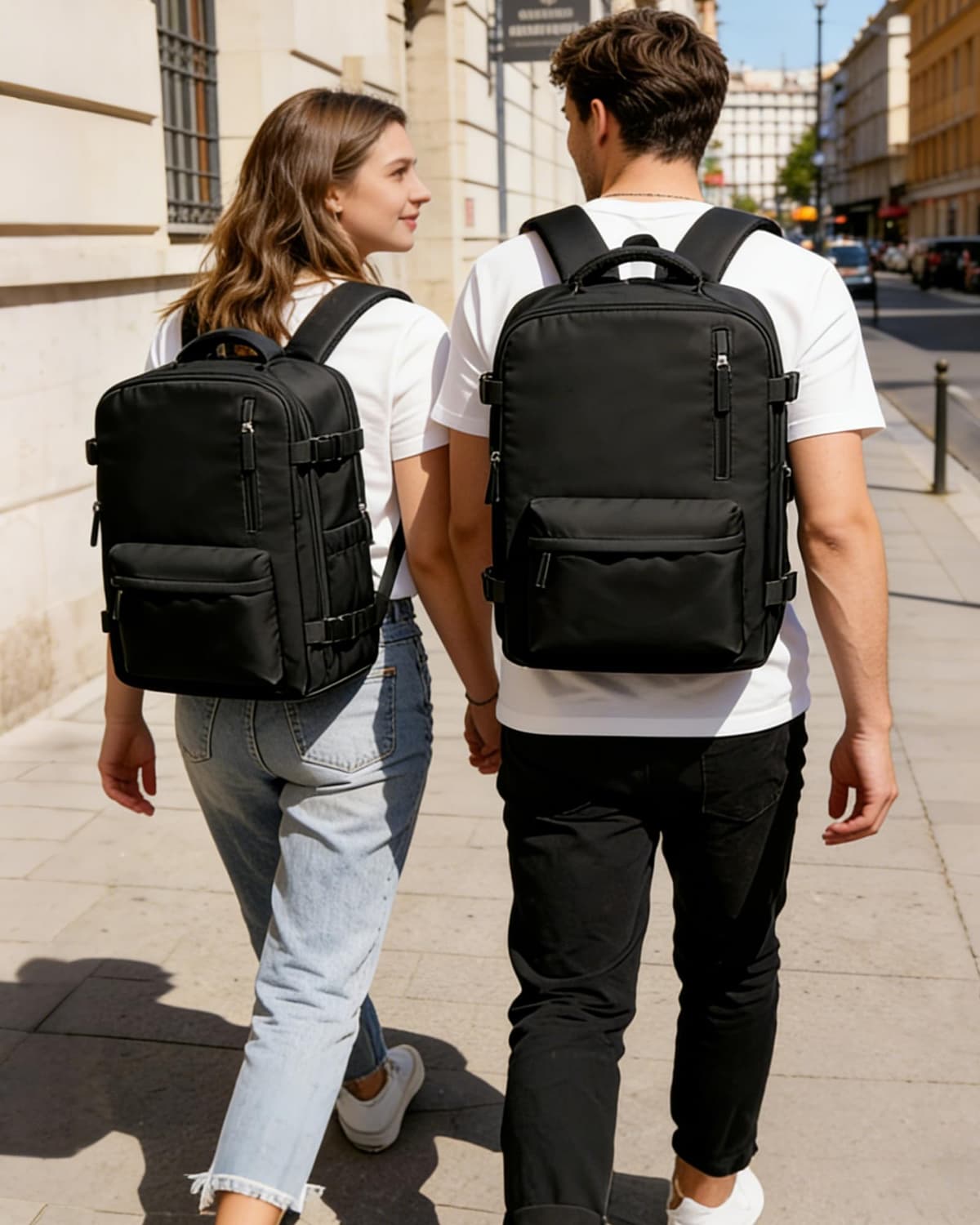 BJLFS Mochila Viaije Cabina Avion 40×30×20 Ryanair Wizzair Mochila al Vacío Equipaje de Mano 40x20x25 Maletas De Viaje Cabina Bolsa de Viaje Mujer para Cabina avion Mochila Portatil 14 Pulgadas — view 2