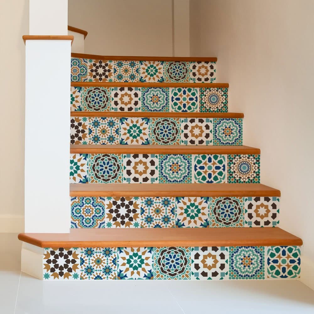 RE-COVERTILES - Pegatinas Azulejos Cocina y Baño Stickers de PVC Impermeables Antiarañazos Decoración de Pared Baldosas Peel and Stick - Modelo 24 Pzas 10x10 cm PS00179 Made in Italy — view 23