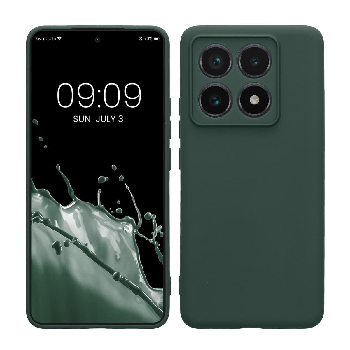 kwmobile Carcasa Compatible con Xiaomi Redmi Note 14 Pro 5G / Poco X7 Funda - Funda Ultrafina de TPU con Bordes elevados - Lavanda Metalizado — view 218