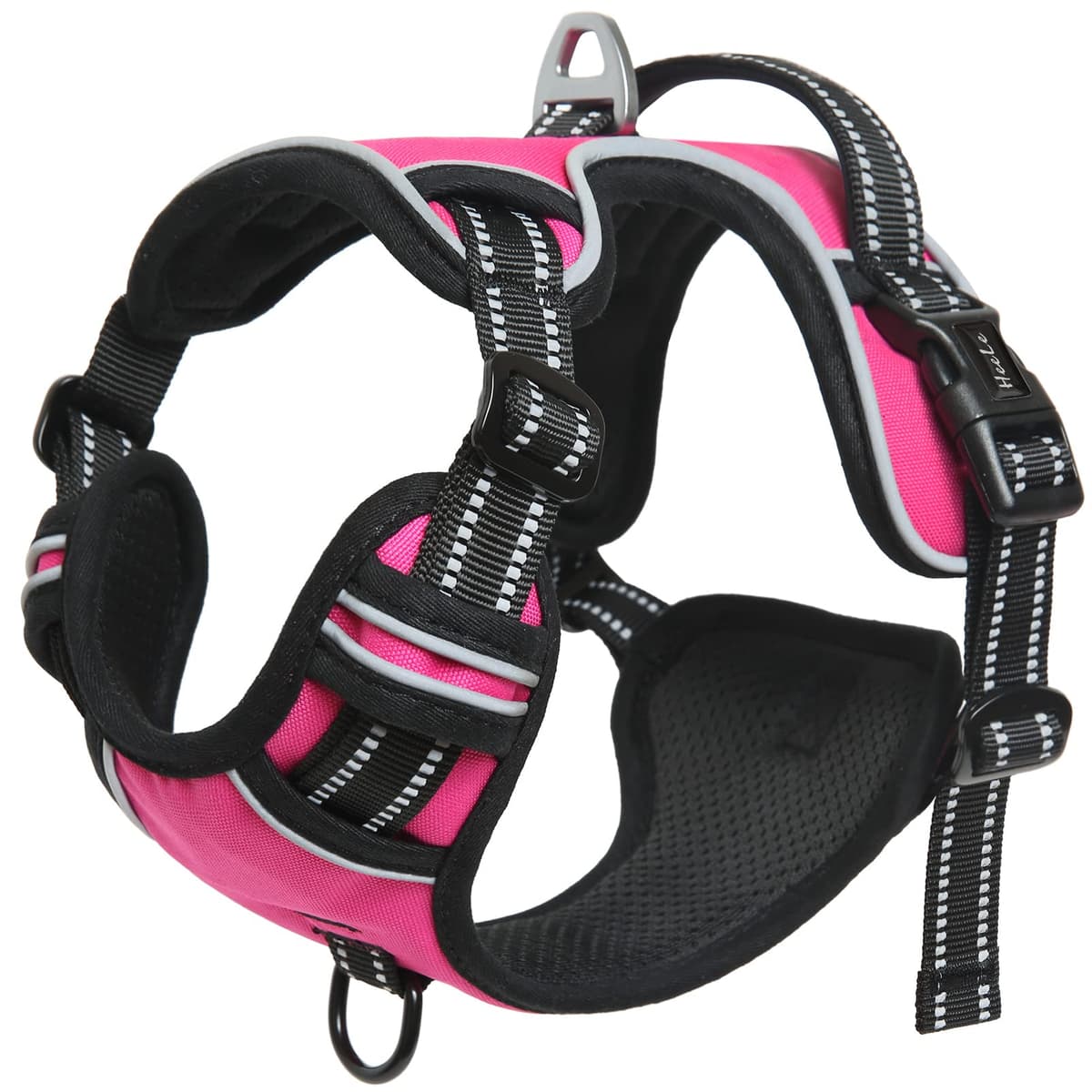 HEELE Dog Harness Medium No Pull Dog Vest Harness with Soft Handle Reflective Pet Harness for Outdoor Training Walking, Black, M — view 178
