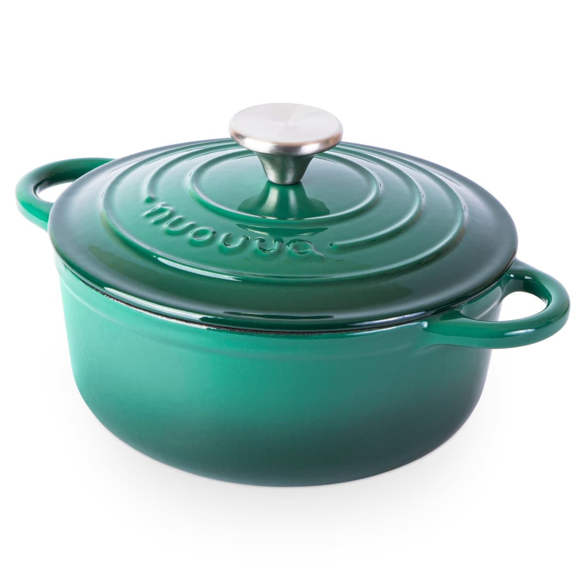 Nuovva Enamelled Cast Iron Dutch Oven Pot with Lid – 5 Quart Casserole Dish – Ceramic Dutch Oven for Bread Baking, Roasting, Braising & Stews – Oven Safe up to 500°F – 24cm Orange — view 33