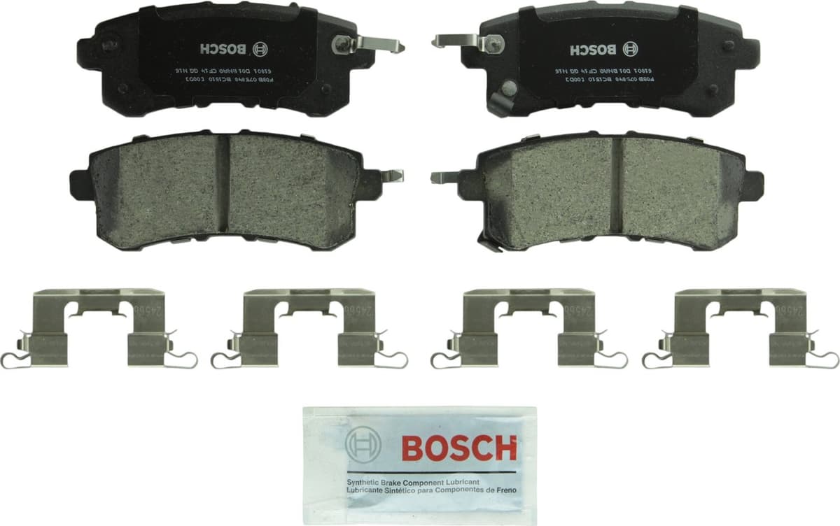 Bosch BC914 QuietCast Premium Ceramic Disc Brake Pad Set For: Acura ILX; Honda Accord, Civic, CR-V, Element, Fit, Front — view 284