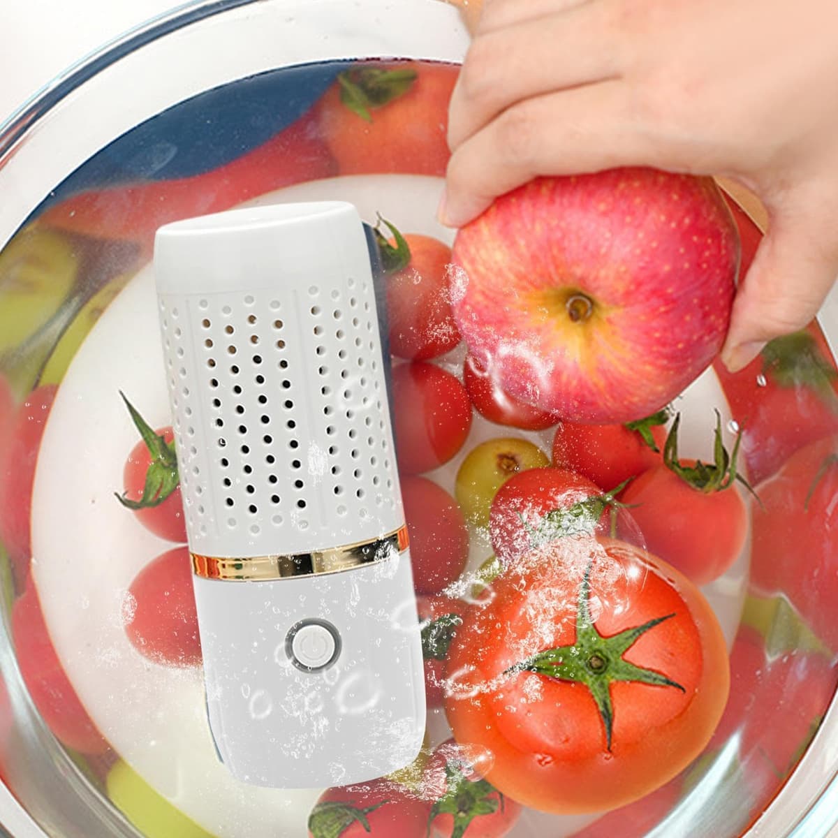 Fruit and Vegetable Washing Machine, 4800mah USB Wireless Fruit Washer Portable Food Purifier for Home Use — view 5