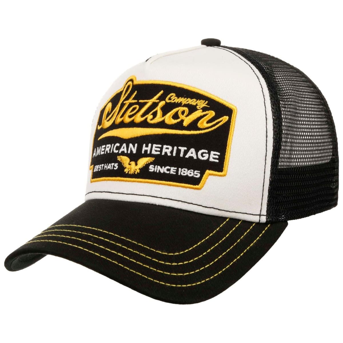 Stetson Gorra de Camionero Patrulla para Hombre/Mujer, Gorra de béisbol de algodón, tamaño Ajustable, Gorra con Inserto de Malla, Gorra de Camionero para Invierno/Verano, Gorra Curvada — view 22