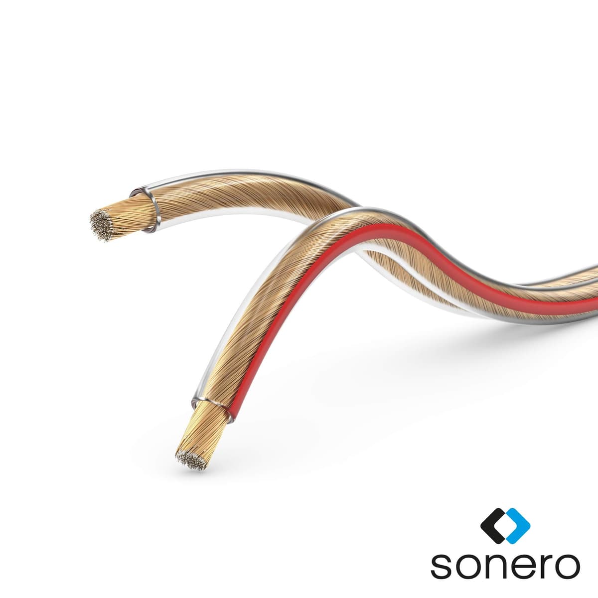 Sonero S-SC2150T-25 Cables para Altavoces CCA, 25 m, Transparente — view 2