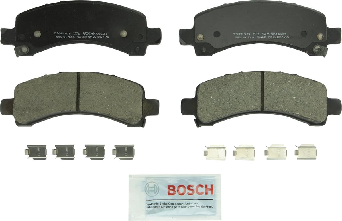 Bosch BC914 QuietCast Premium Ceramic Disc Brake Pad Set For: Acura ILX; Honda Accord, Civic, CR-V, Element, Fit, Front — view 347