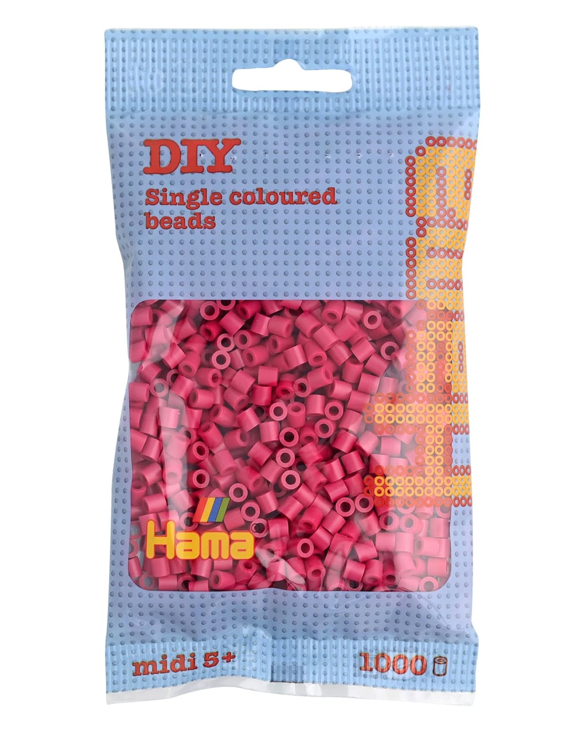 HAMA Bolsa de perlas | Aprox. 1000 cuentas midi fusibles para manualidades y mosaicos | Perlas de fusión para niños creativos 5+ | Juego de arte y decoración | Beige — view 43