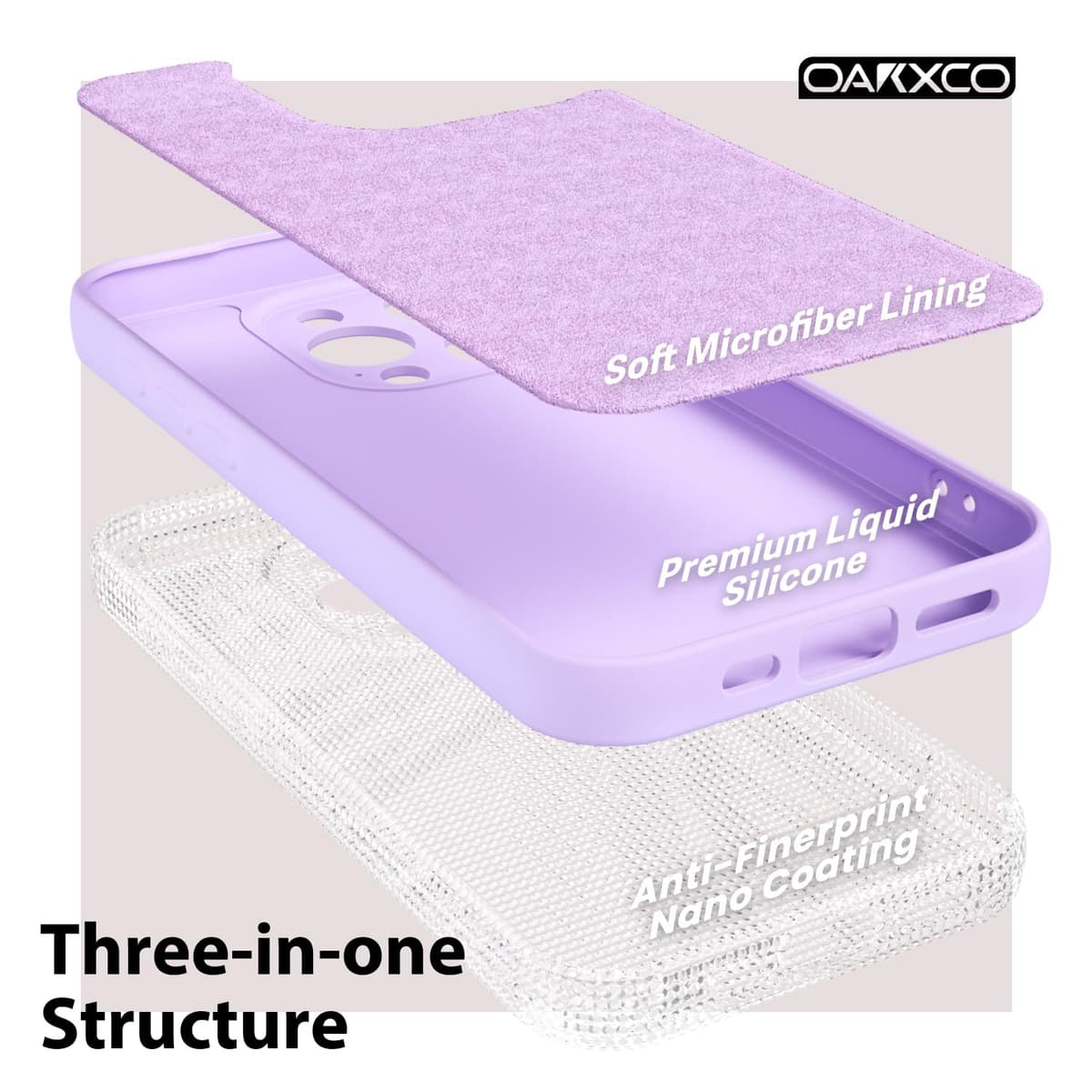 oakxco for iPhone 17 Pro Max Phone Case Liquid Silicone, Cute Thin Slim Grip Soft Rubber Gel for Women Men, Smooth Matte TPU Plain Solid Color Girly Simple Case with Camera Cover, Light Pink — view 101