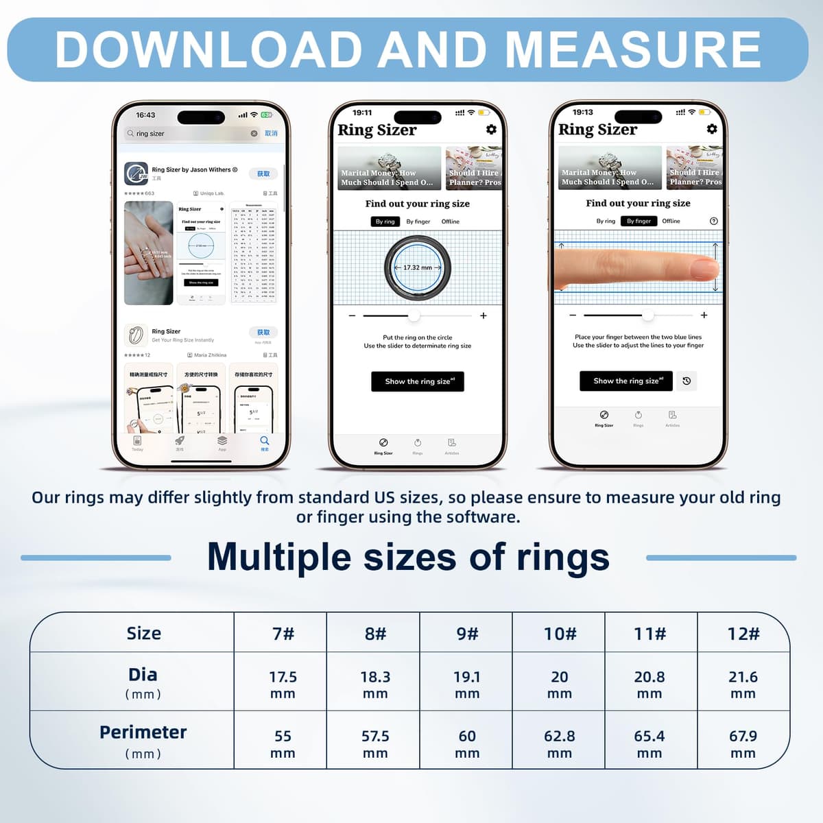 Smart Ring for Women Men,2026 New Ceramic Health Ring,No Monthly Subscription,Size First,Sleep Tracking Wearable-Heart Rate-Fitness Tracker for iOS&Android (White, 8) — view 2