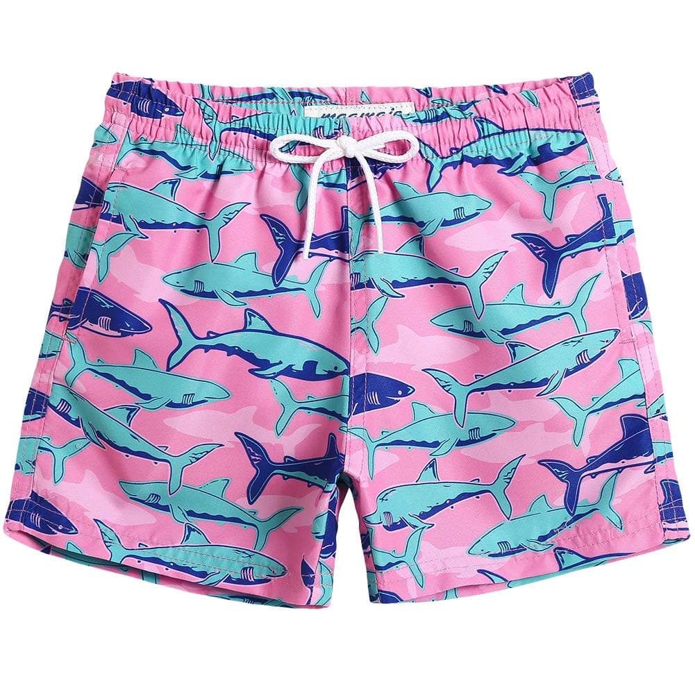 MaaMgic Bañador Niño Ropa de Baño para Niño Secado rápido Interior de Malla Short de Natación Estampado — view 34