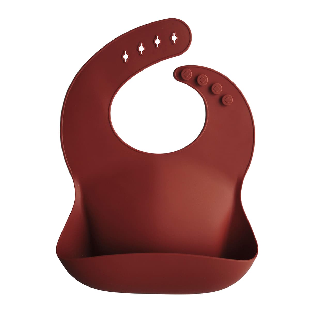 Mushie Baby Silicone Bib | Adjustable Fit Waterproof Bibs | Easy Wipe Baby Feeding Bibs | 4 Adjustable Sizes with Deep Front Pockets | 100% BPA and Phthalate Free — view 27