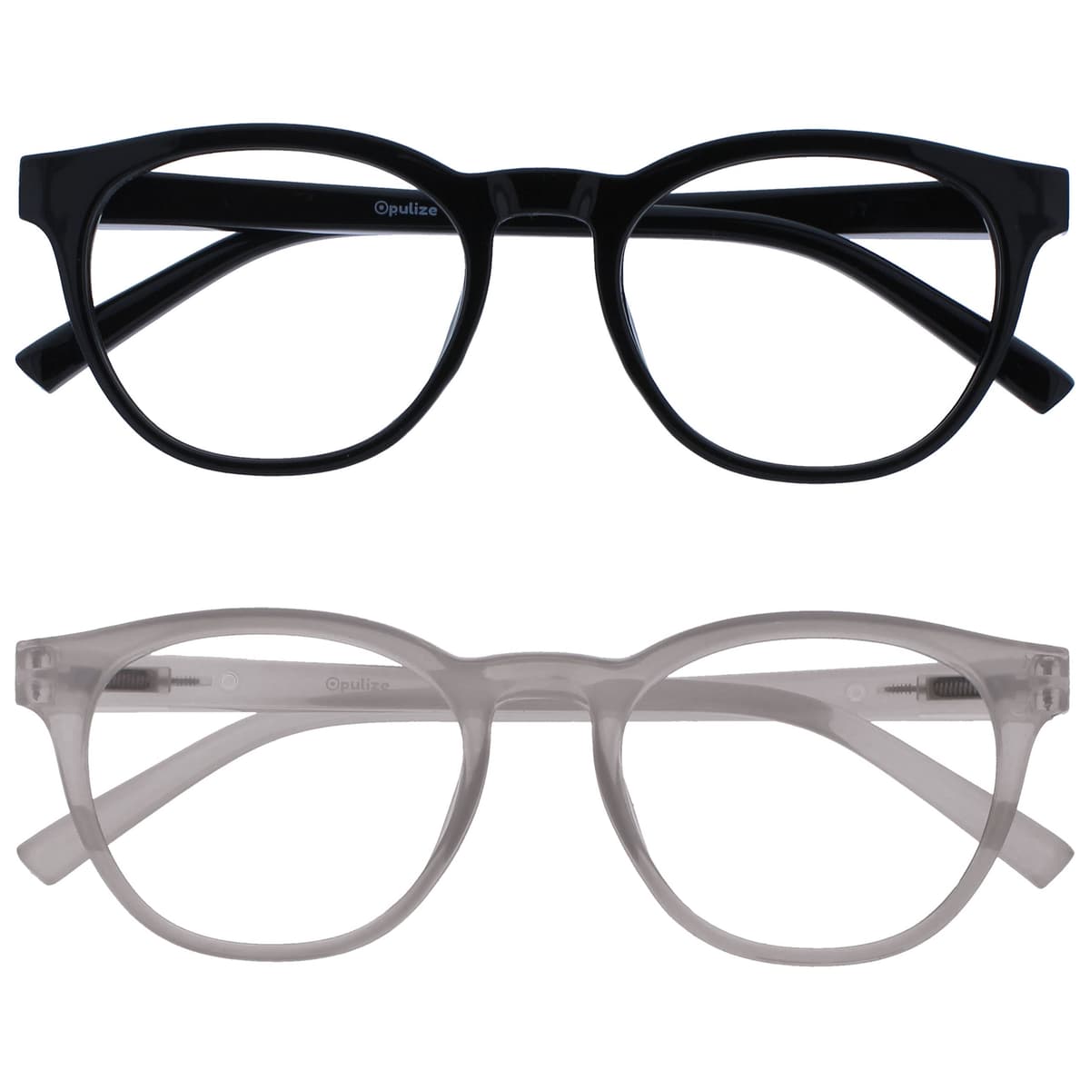 OPULIZE Blu Gafas con Bloqueo de Luz Azul Montura Redonda Azul Bisagras de Muelle Mejoran el Sueño Ordenador Gaming Antirreflejante Hombre Mujer B5-3 +0.00 — view 28