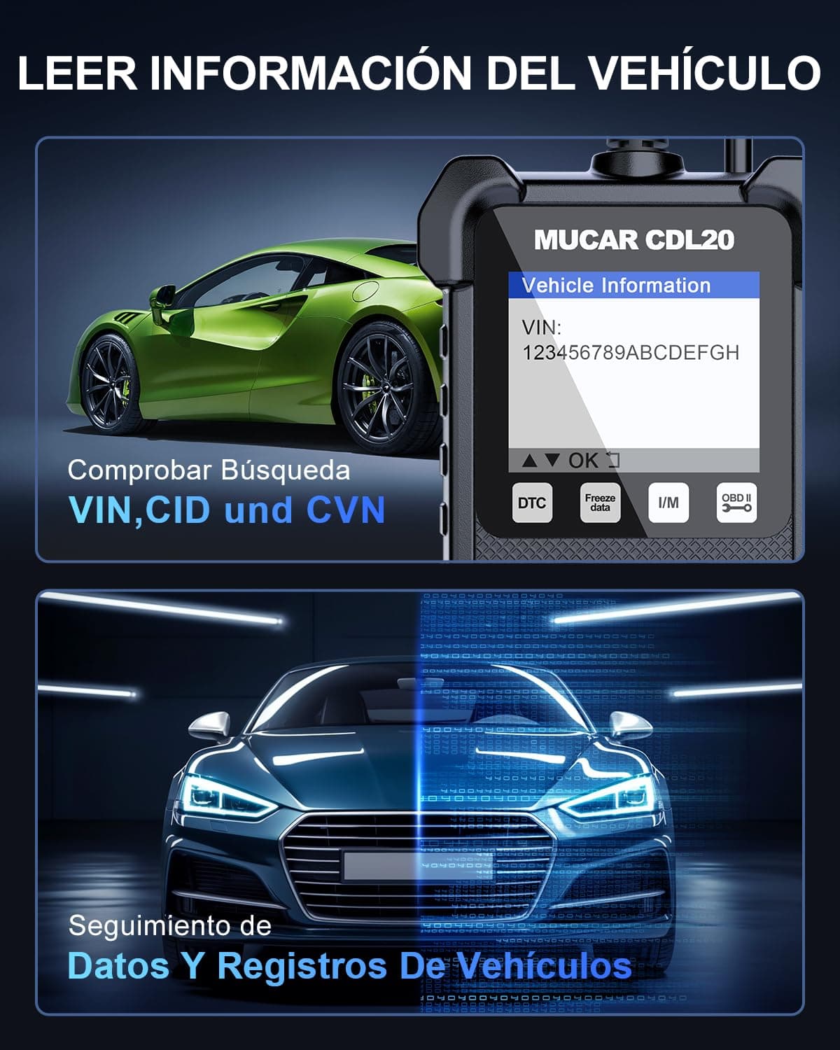 mucar OBD2 Diagnosis, CDL20 Diagnosis Car Multibrand, OBD2 Diagnosis with Engine System — view 5
