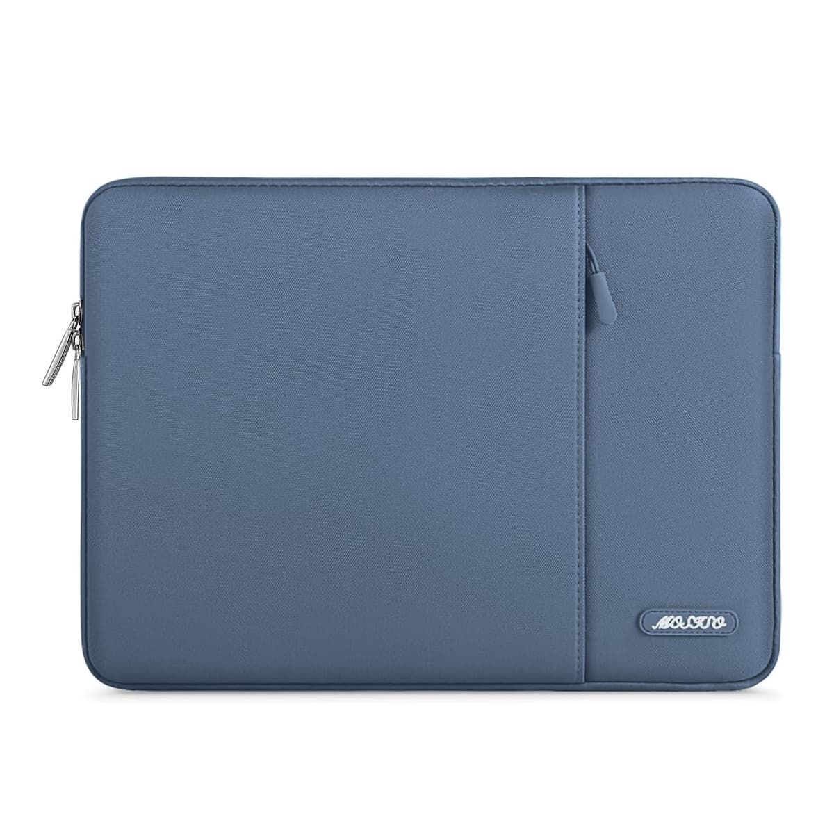 MOSISO Laptop Case 13.3 inch, 13-13.3 inch Laptop Sleeve Compatible with MacBook Air/Pro 13/Pro 14 M5 M4 M3 M2 M1, HP Dell ASUS Lenovo,Polyester Vertical Computer Sleeve Bag with Pocket, Gray — view 15
