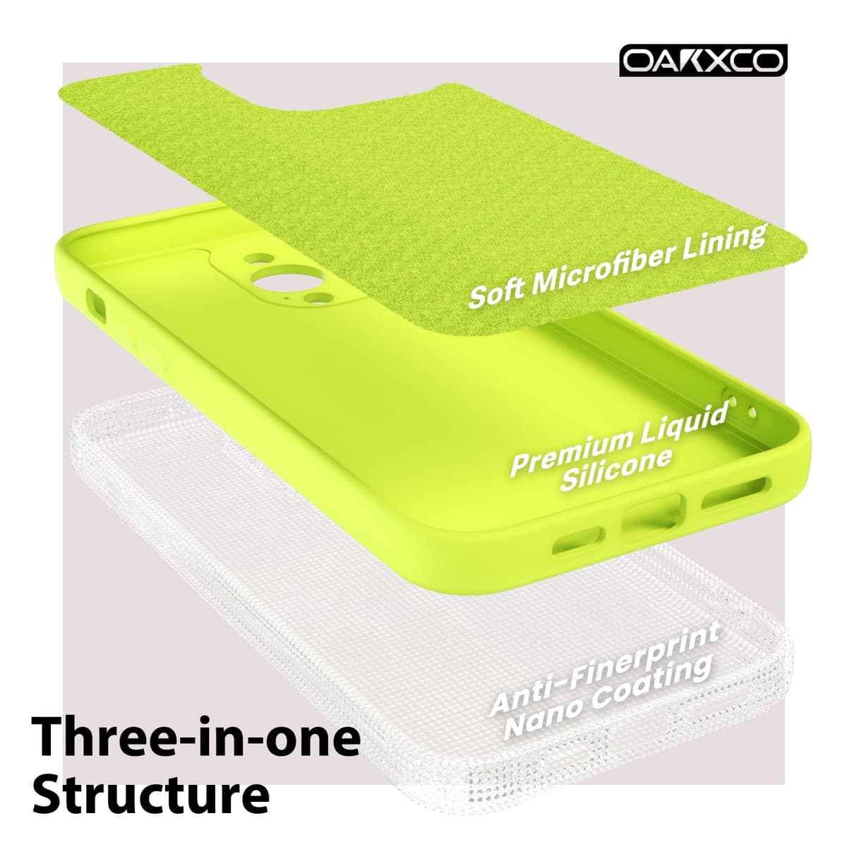 oakxco for iPhone 17 Pro Max Phone Case Liquid Silicone, Cute Thin Slim Grip Soft Rubber Gel for Women Men, Smooth Matte TPU Plain Solid Color Girly Simple Case with Camera Cover, Light Pink — view 361