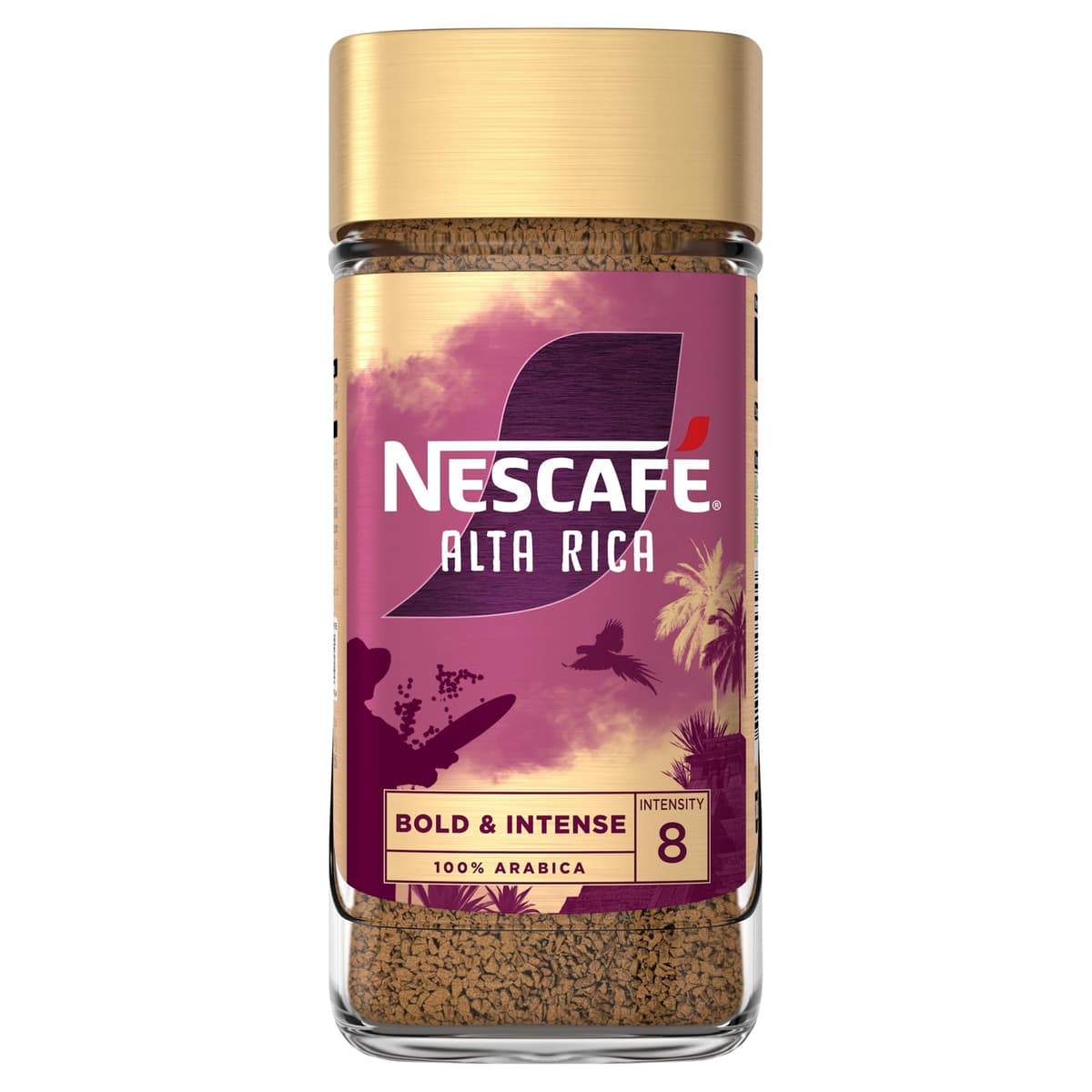 NESCAFÉ Alta Rica Gold Blend Instant Coffee, Dark Roasted Premium Instant 100 Percent Arabica Coffee, 190g (Pack of 1)