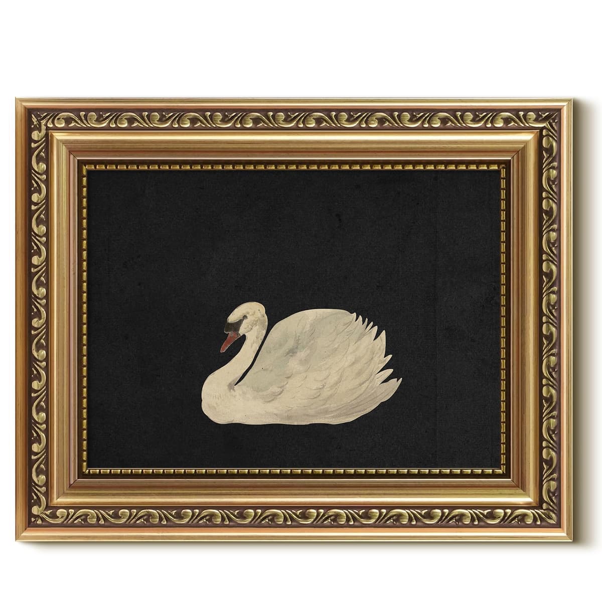 VIYYIEA Gold Framed Wall Art Canvas Print Home Decor Vintage Swan Decoration Grace Swan Art Painting Pictures Rustic Bathroom Wall Decor Animal Farmhouse Artwork for Living Room Bedroom Office 11x14in — view 71