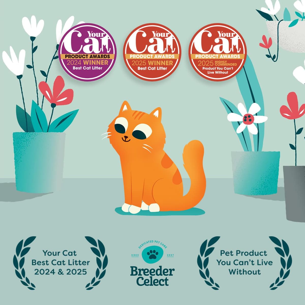 Breeder Celect All-Natural Cat Litter (30L) – 99% Recycled Paper, Highly Absorbent Kitten Cat Litter/Bedding, Excellent Odour Control, Non-Clumping, Biodegradable & Compostable — view 7