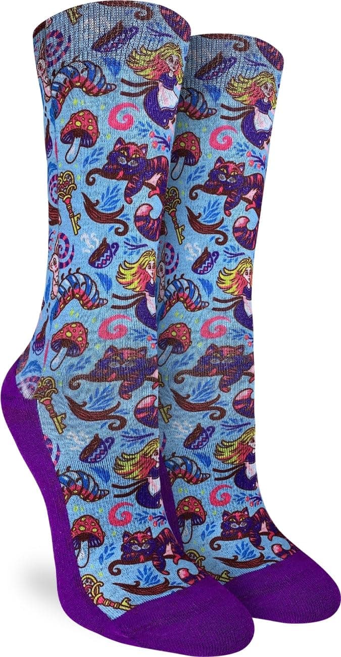 Good Luck Sock Women's Floral Dinosaurs Socks, Shoe Size 5-9 — view 12