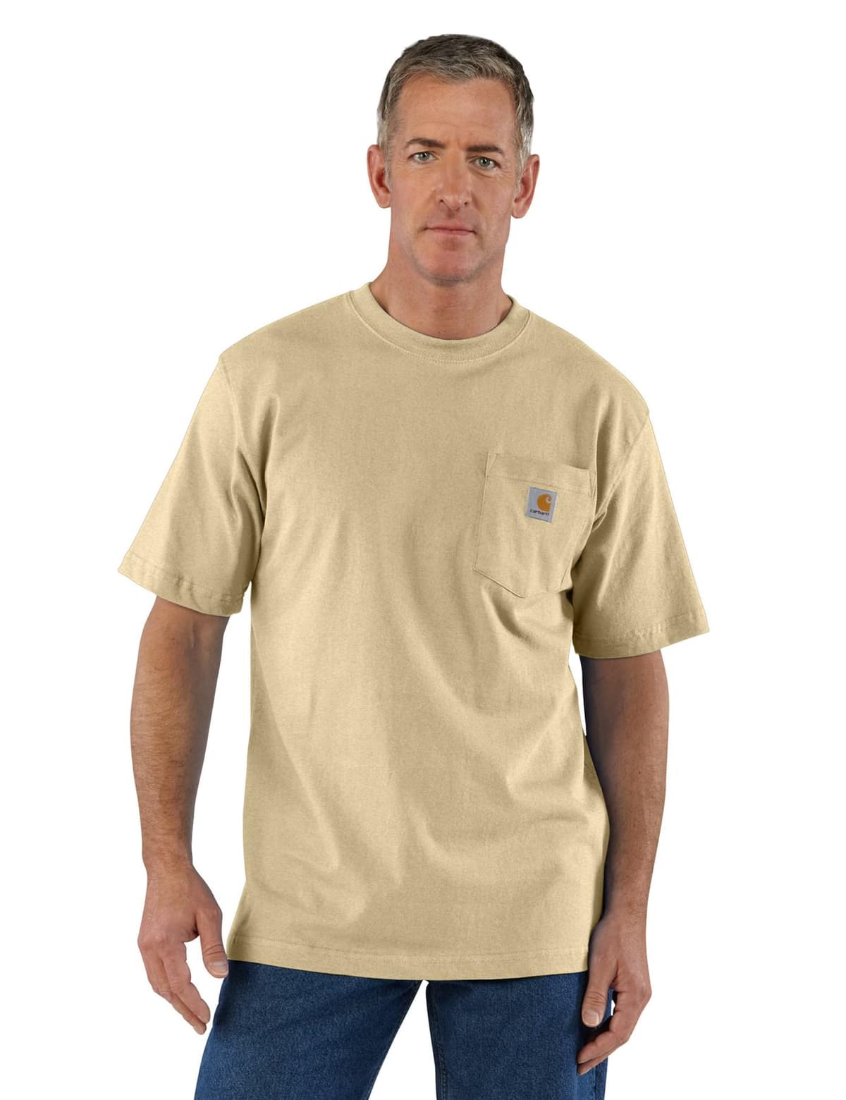Carhartt Mens Loose Fit Heavyweight Short-Sleeve Pocket T-Shirt (Also Available in Big & Tall) CloseoutWork Utility T-Shirt — view 46