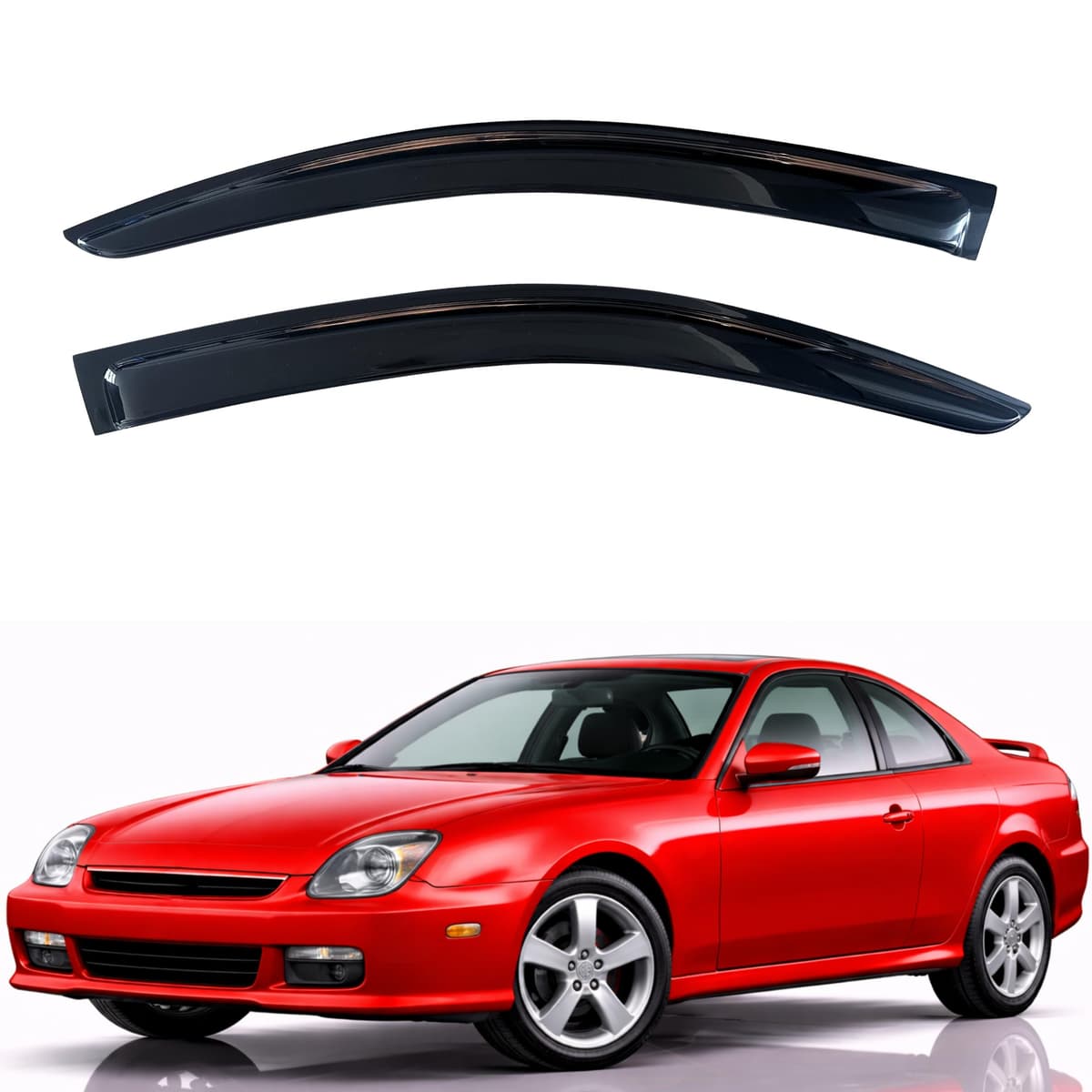 KPY Rain Guards Fit for 2006-2013 Lexus IS250 IS350, Out-Channel Window Visors Vent Wind Deflectors 4PC, Car Accessories for 06-13 Lexus is Series — view 317