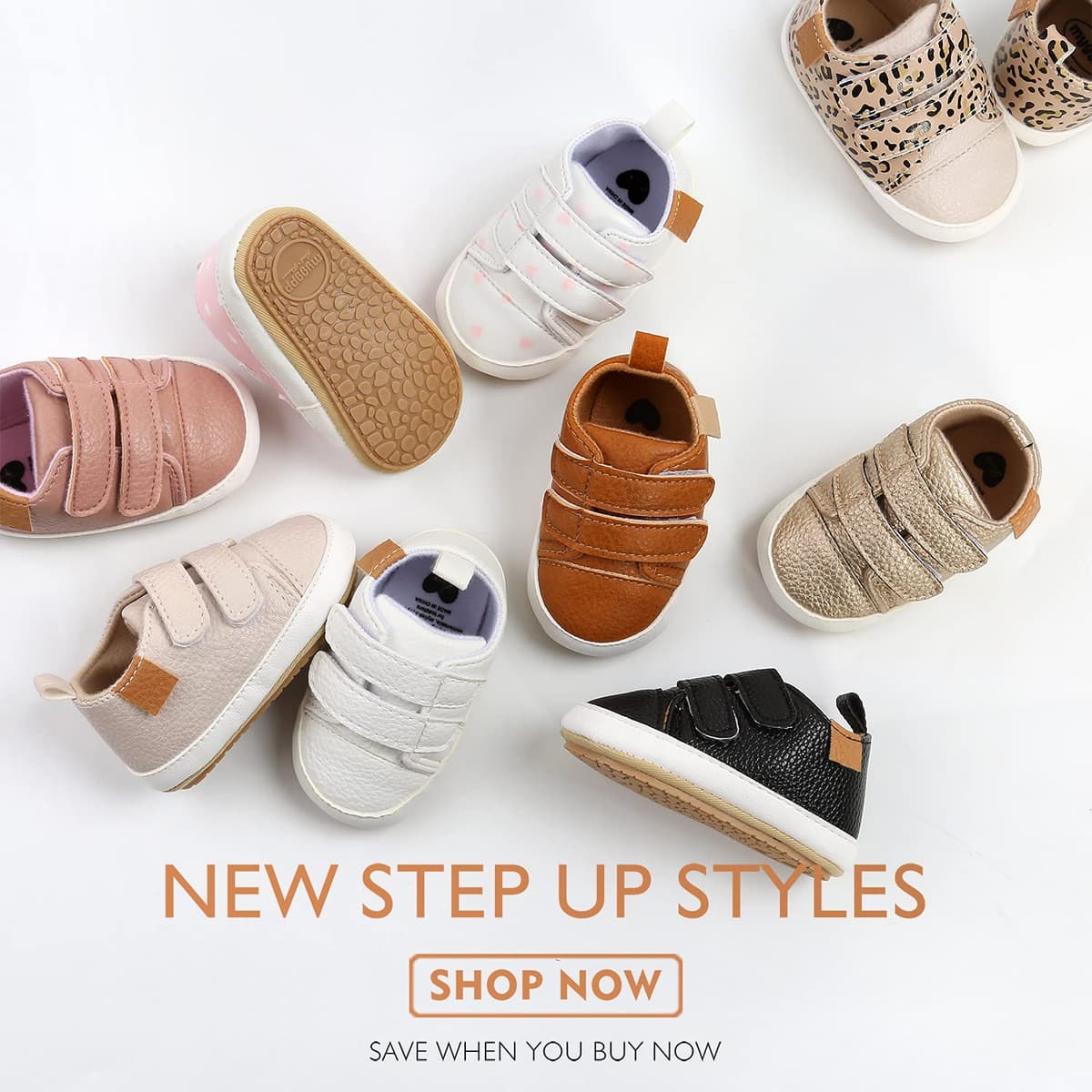 RVROVIC Baby Boys Girls Sneakers Anti-Slip Oxford Loafer Flats Infant Toddler PU Leather Soft Sole Baby Shoes — view 4