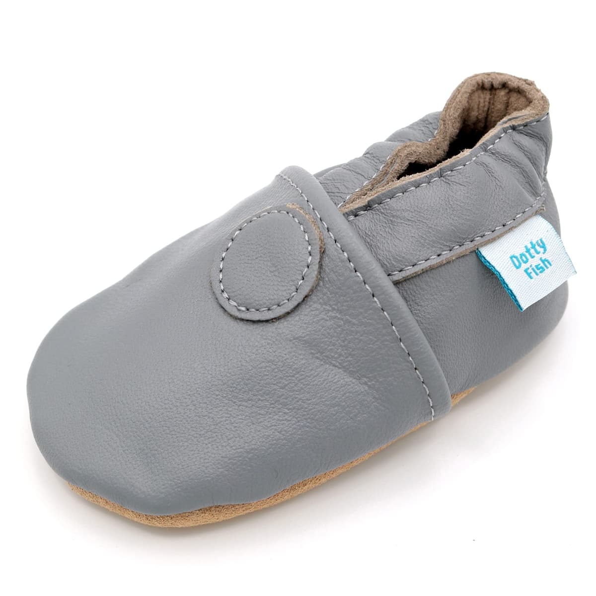 Dotty Fish Soft Sole Leather Baby & Toddler Shoes – Barefoot, Non-Slip, Lightweight & Flexible, Elasticated Ankles - Unisex Boys & Girls, UK Brand, Podiatry Approved — view 18