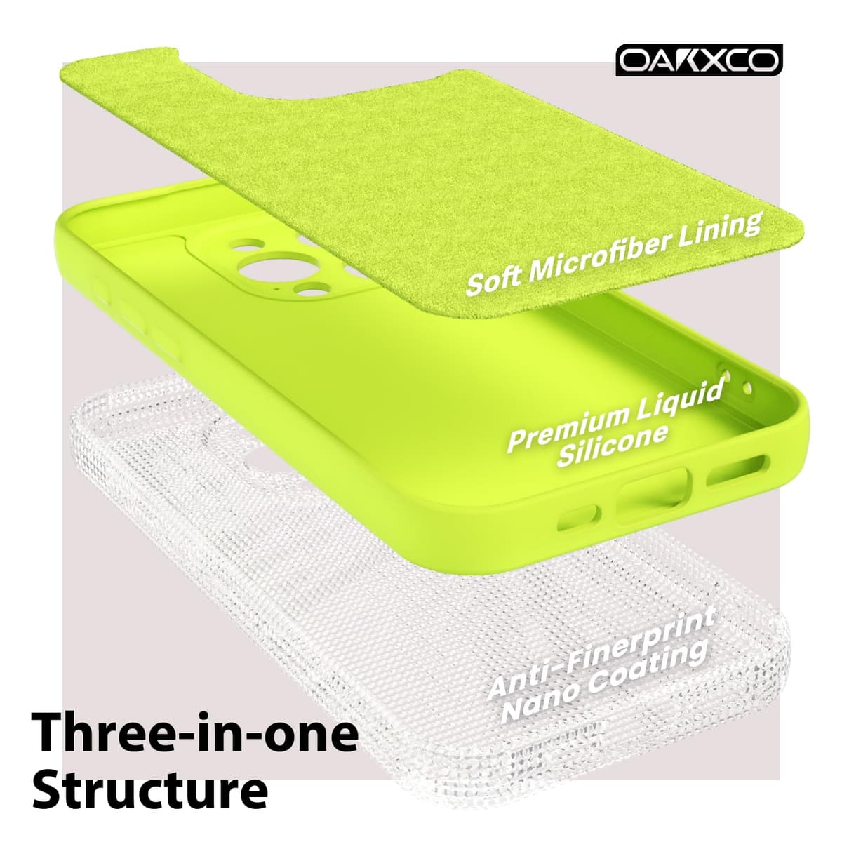 oakxco for iPhone 17 Pro Max Phone Case Liquid Silicone, Cute Thin Slim Grip Soft Rubber Gel for Women Men, Smooth Matte TPU Plain Solid Color Girly Simple Case with Camera Cover, Light Pink — view 61