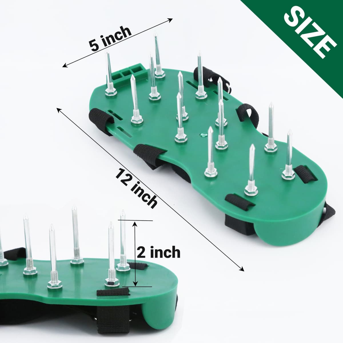 Lawn Scarifier Shoes, Aerator Sandals With Spikes And Hook Closures To Effectively Aerate The Ground Of The Lawn Aerator Universal Size Aerator For Garden Patio Without Installation — view 5