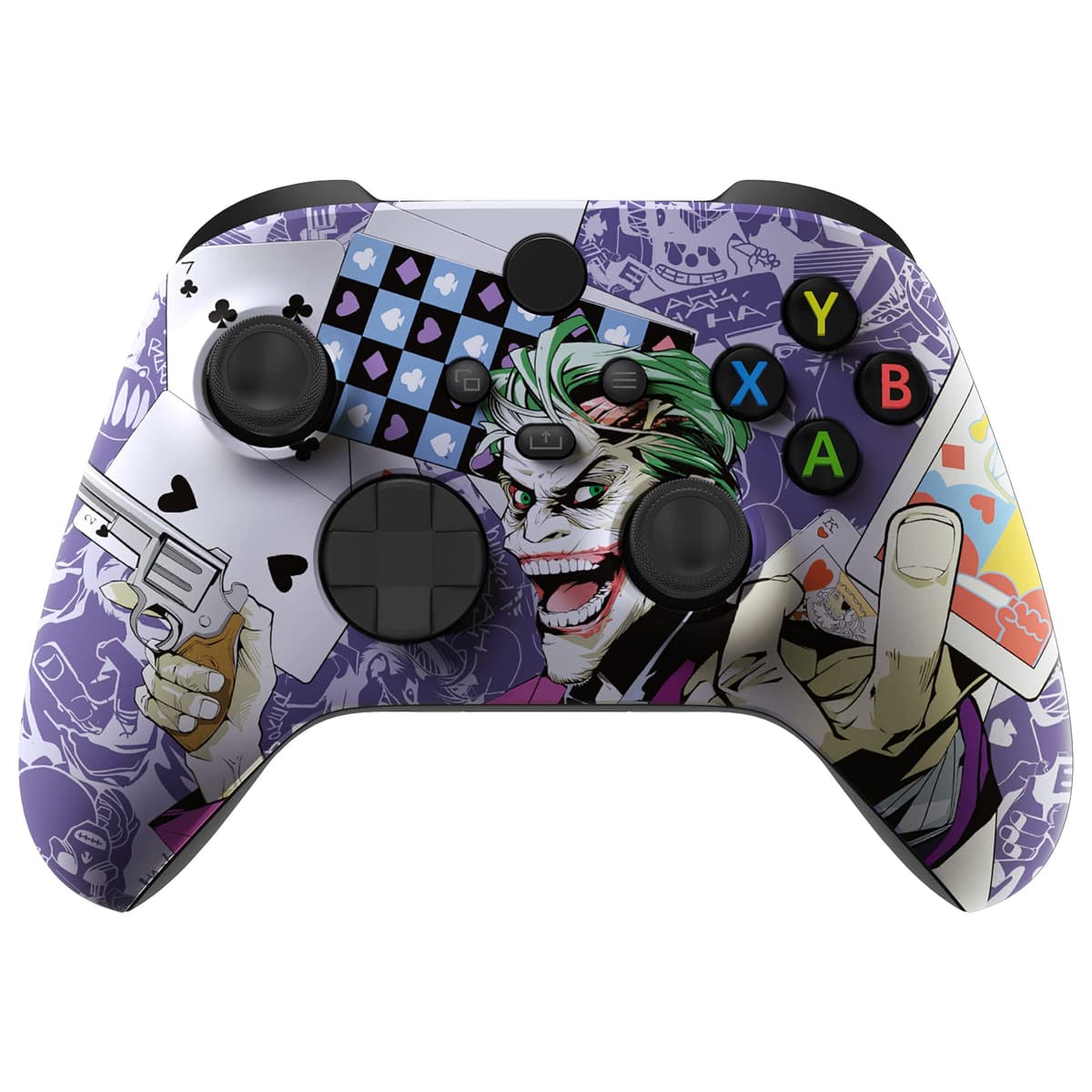 eXtremeRate Custom Shell for Xbox Series X & S Controller - Revitalize Your Controller - Clown Cards Replacement Cover Front Housing Cover for Xbox Core Controller Wireless [Control NOT Included]