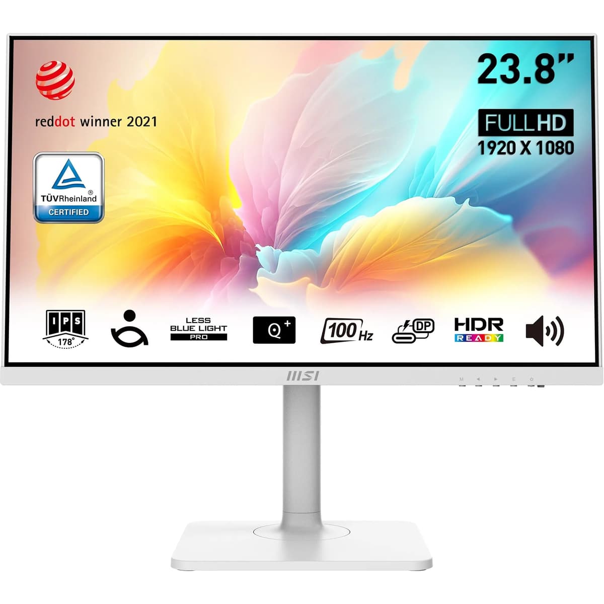 MSI Modern MD271UL 27 Inch Monitor, UHD (3840 x 2160), 75Hz, IPS, 4ms, 2x HDMI, DisplayPort, USB Type-C, Built-in Speakers, Anti-Glare, Anti-Flicker, Less Blue light, TÜV Certified, VESA — view 4