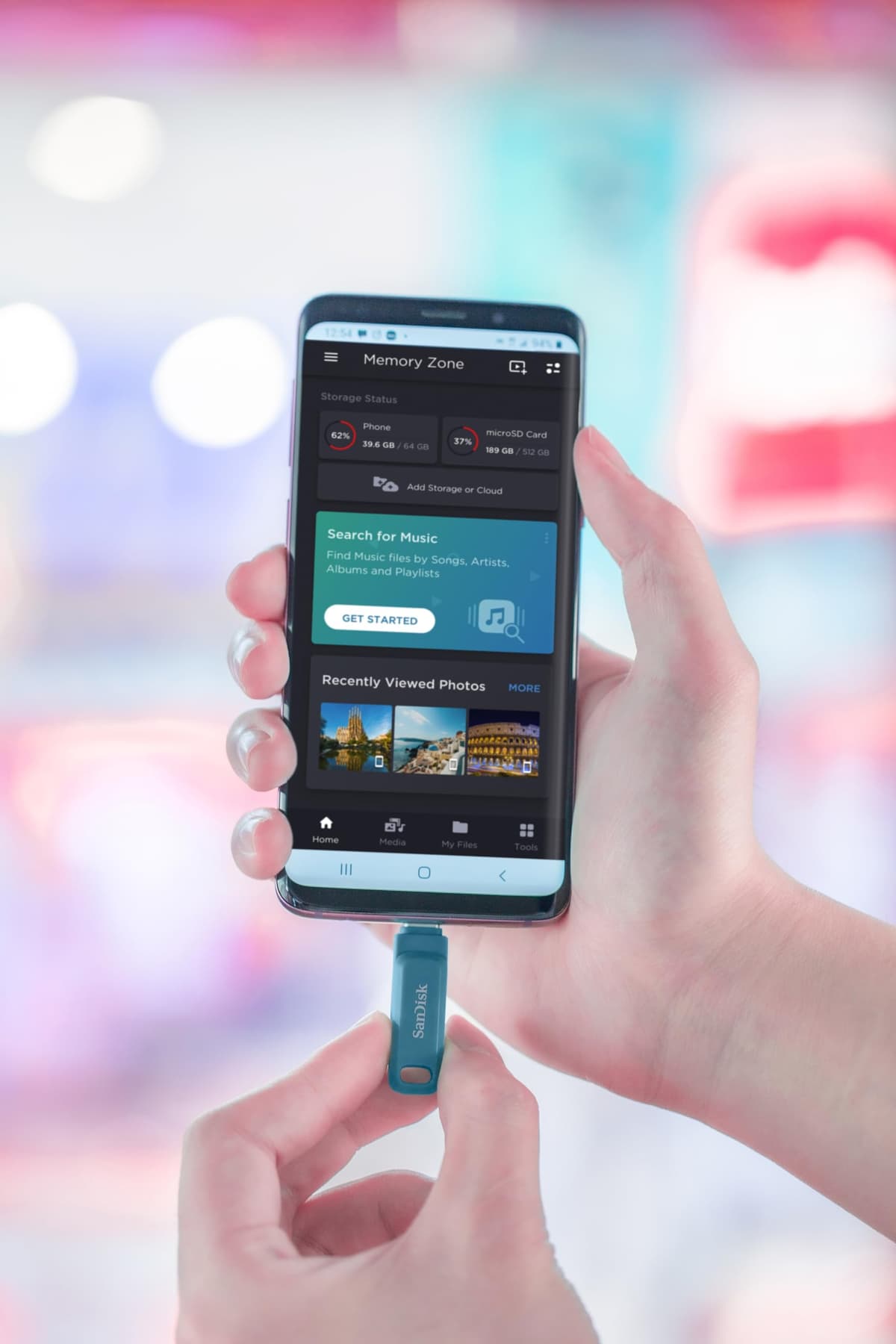 SANDISK Ultra Dual Drive Go, USB Type-C &Type-A Flash Drive 128GB (Memory stick up to 400MB/s, Reversible Type-C and Type-A connectors for Android Smartphone, Tablets and Mac) Navagio Bay — view 2