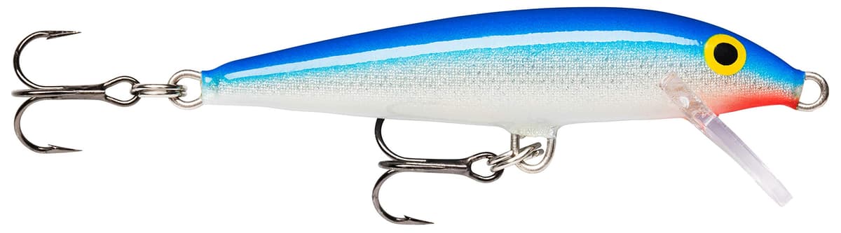 Rapala - Cebo de pesca de superficie para pesca de bass, 4 3/8", madera, punta de aguja, azul y negro — view 22