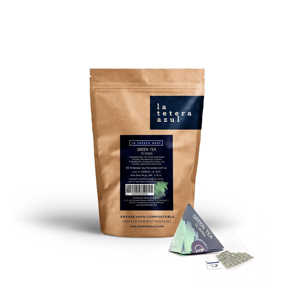 LA TETERA AZUL Infusión De Manzanilla Premium, Pura, Limpia, Sin Hojas Ni Tallos. 60 Pirámides. Infusión Digestiva Y Alivio Gases. Bolsa De 60 Pirámides. — view 38