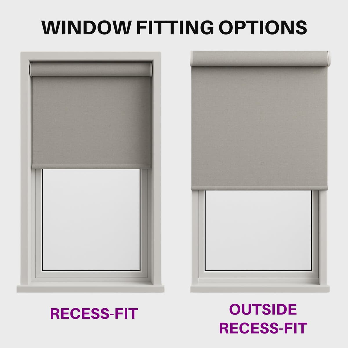 FURNISHED Roller Blinds Thermal Blackout Roller Blind - Trimmable Insulated UV Protection Child Safe Easy Fit Home Office Window Blinds, Cream, 100 cm Wide x 165 cm Long — view 7