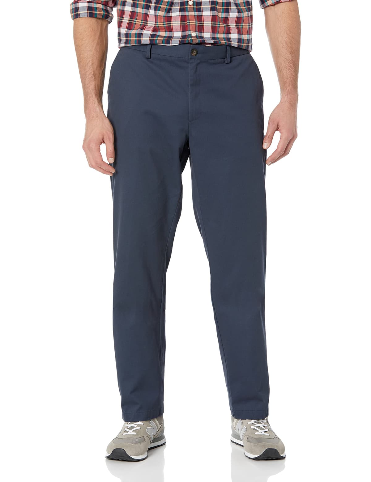Amazon Essentials Men's Straight Fit Wrinkle-Resistant Flat-Front Casual Chino Trousers — view 6