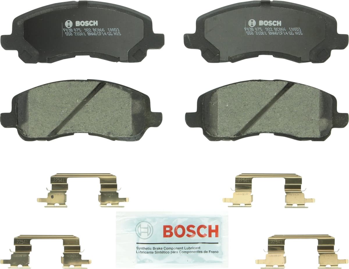 Bosch BC914 QuietCast Premium Ceramic Disc Brake Pad Set For: Acura ILX; Honda Accord, Civic, CR-V, Element, Fit, Front — view 162