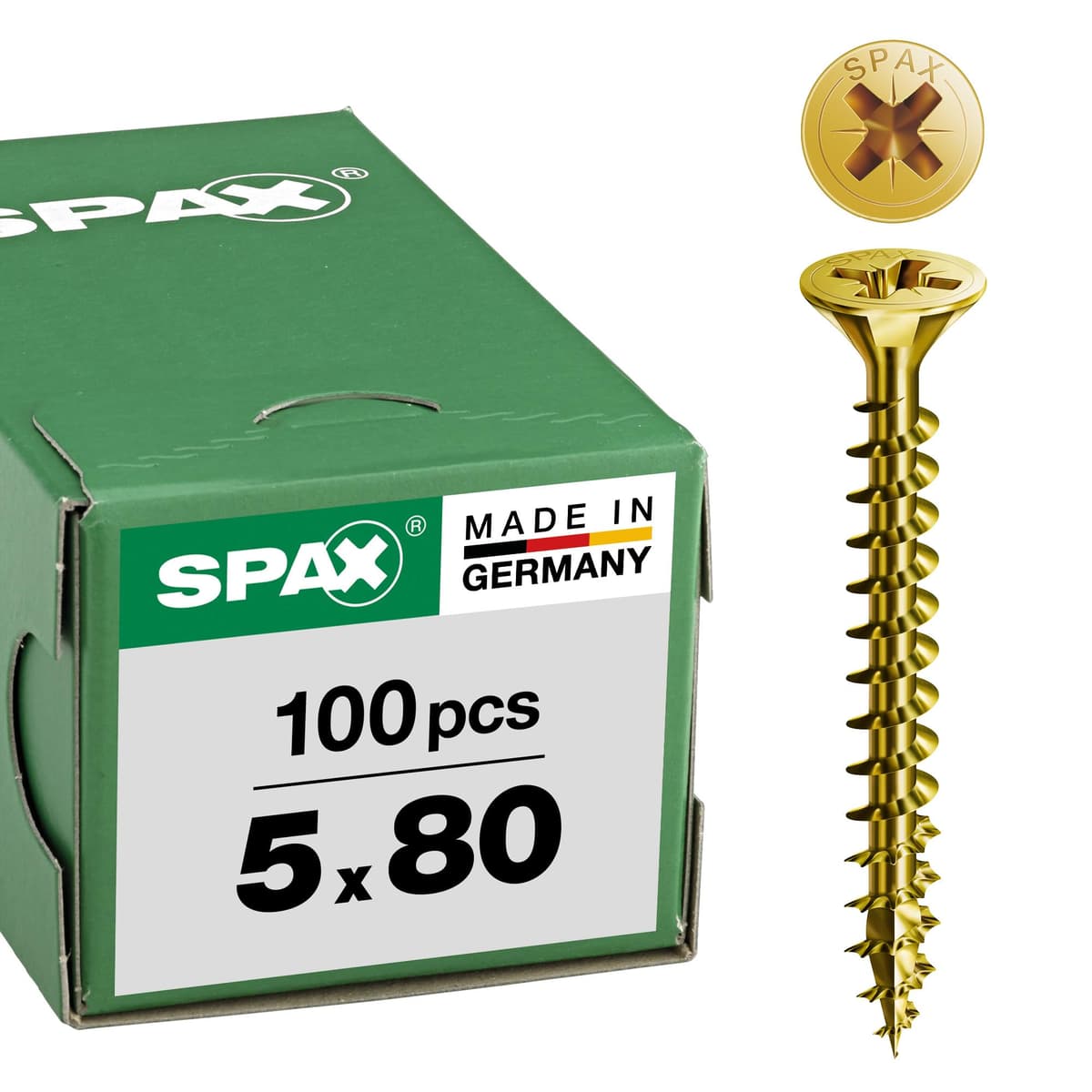Spax 1081020400253 - Tornillo universal, 4,0 x 25 mm, 200 piezas, cabeza avellanada, cruz receso z 4cut, rosca completa, — view 81