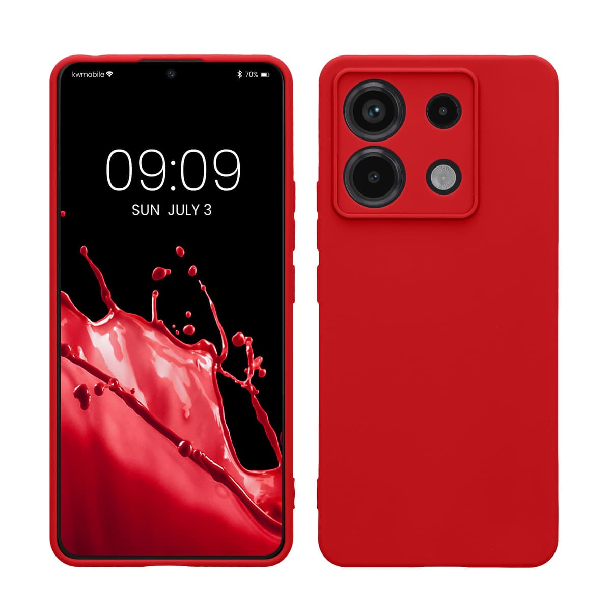 kwmobile Carcasa Compatible con Xiaomi Redmi Note 14 Pro 5G / Poco X7 Funda - Funda Ultrafina de TPU con Bordes elevados - Lavanda Metalizado — view 217