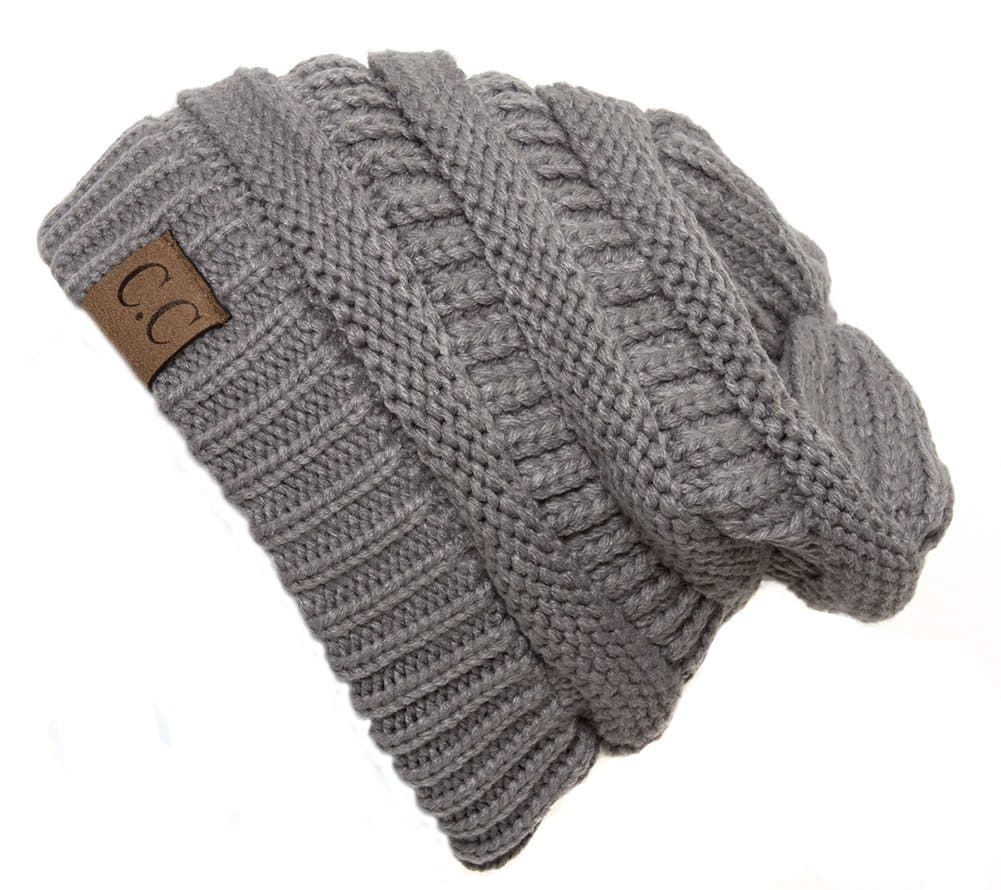 Warm Chunky Soft Stretch Cable Knit Beanie Skully — view 7